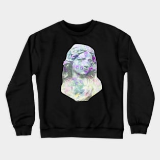 Woman in flowers Crewneck Sweatshirt